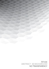 Fototapete - Abstract perspective background with 3d cubes