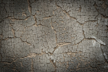 Canvas Print - old cracked wall texture or background