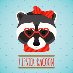 Poster - Animal hipster portrait