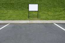 Blank Sign For Parking Place