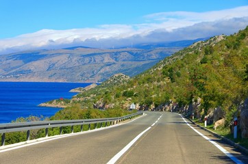 Wall Mural - Kuestenstrasse Kroatien - coast road croatia 03