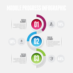 Wall Mural - Module Progress Infographic