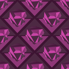 Poster - Geometric seamless background.