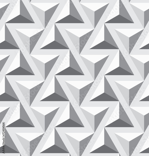 Naklejka - mata magnetyczna na lodówkę Seamless geometric opt triangle texture