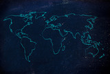 Fototapeta Mapy - world map design: go global