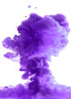 Violet cloud of ink