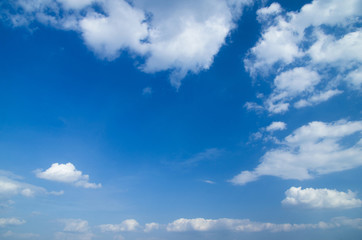 Wall Mural - blue sky background with tiny clouds