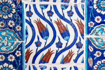 Sticker - Iznik tiles in Rustem Pasa Mosque, Istanbul