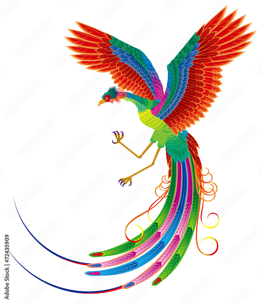 鳳凰 鳳凰 フェニックス Stock Vector | Adobe Stock