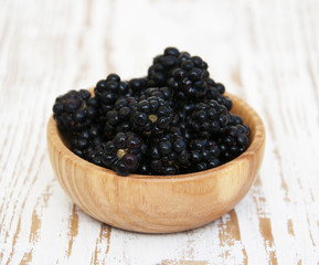 Poster - Bowl of Blackberries