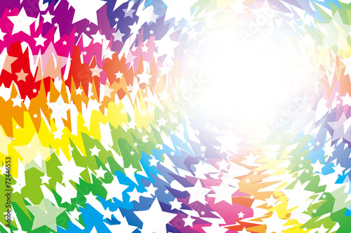 Background Wallpaper Vector Illustration Design Free Free Size Charge Free Colorful Color Rainbow Show Business Entertainment 背景素材壁紙 ラフな虹色放射とクロス 光キラキラ星 キラ星 星の模様 放射状 星 星模様 虹 虹色 レインボー 七色 Buy This