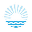 © Vasily Merkushev - sun and the sea. Vector logo illustration