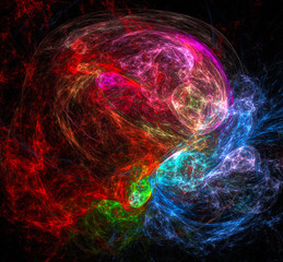 Wall Mural - explosion im weltall