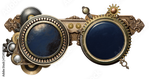 Steampunk glasses Wallpaper Mural