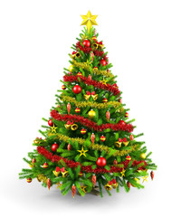 decorated christmas tree
