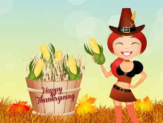 Sticker - Happy thanksgiving day