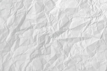 White Crumpled Paper Texture