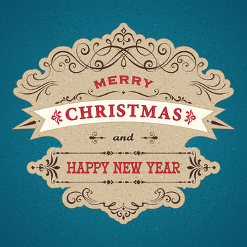 Christmas Card Blue