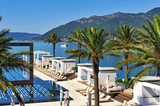 Fototapeta  - Swimming pool at luxury resort