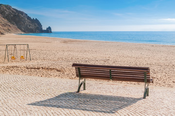 Wall Mural - Secluded place for meditations on the sea shore.