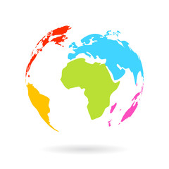 Wall Mural - earth icon