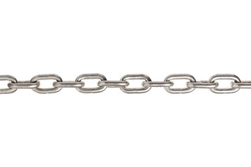 steel chain on white bacground