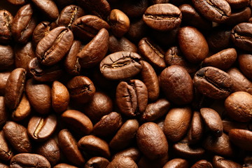 Brown coffee beans