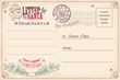 Vintage letter to Santa Claus postcard