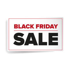 Canvas Print - Black Friday sales label