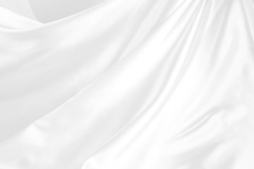 Silky lines in white fabric texture background