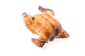 Sticker - Roast chicken isolated on white