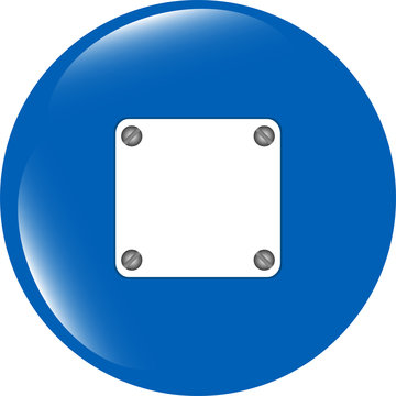 glossy empty speech bubble web button icon