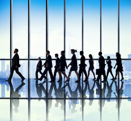 Wall Mural - Business People Corporate Travel Walking Office
