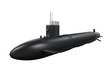 Black Submarine Isolated
