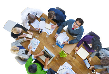 Wall Mural - Multiethnic Group of Business People Meeting