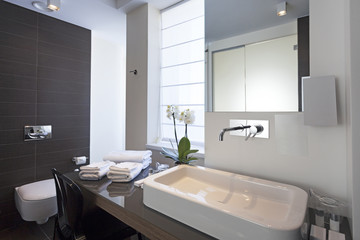 Modern bathroom interior 