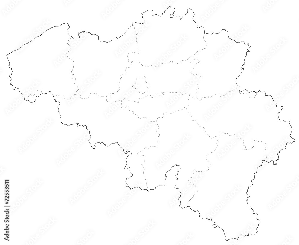 ベルギーの地図 Mapy Plakaty Ecowall24 Pl