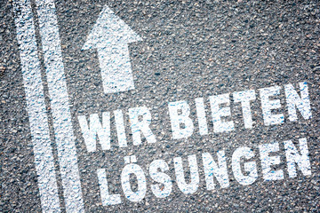 Wall Mural - Wir bieten Lösungen