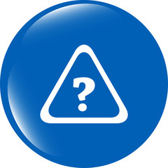 Poster - Icon on the clouds with questions mark sign