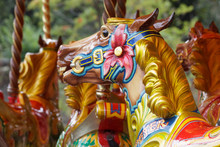 Wooden Horse On A Carousel