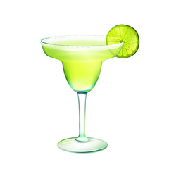 Poster - Margarita cocktail realistic