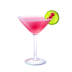 Poster - Cosmopolitan cocktail realistic