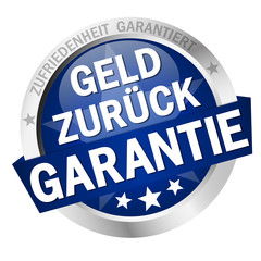 Wall Mural - Button with banner Geld zurück Garantie