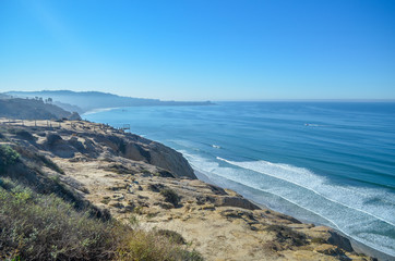 Wall Mural - Beautiful view of Pacific coast near San Diego, California