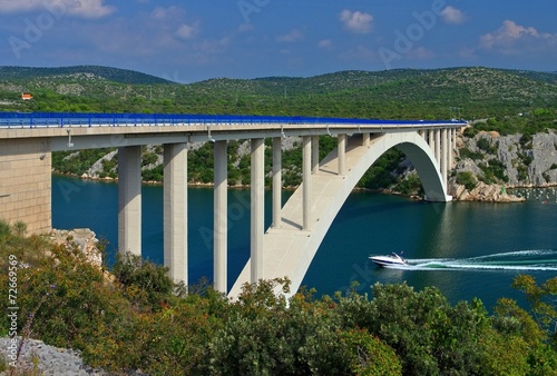 Naklejka dekoracyjna Krka Brücke - Krka bridge 05