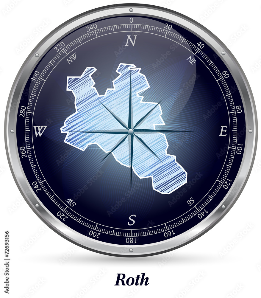 Where Is Roth Karte von Roth Stock Vector | Adobe Stock