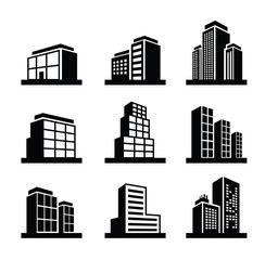 Fototapete - Building icon