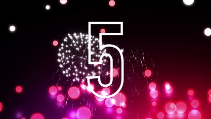 Aufkleber - Countdown from ten to one for the new years