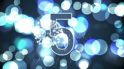 Aufkleber - Countdown from ten to one for the new years