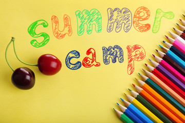 Wall Mural - summer camp concept